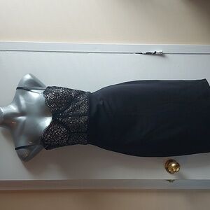 Elegant Black Lace Dress